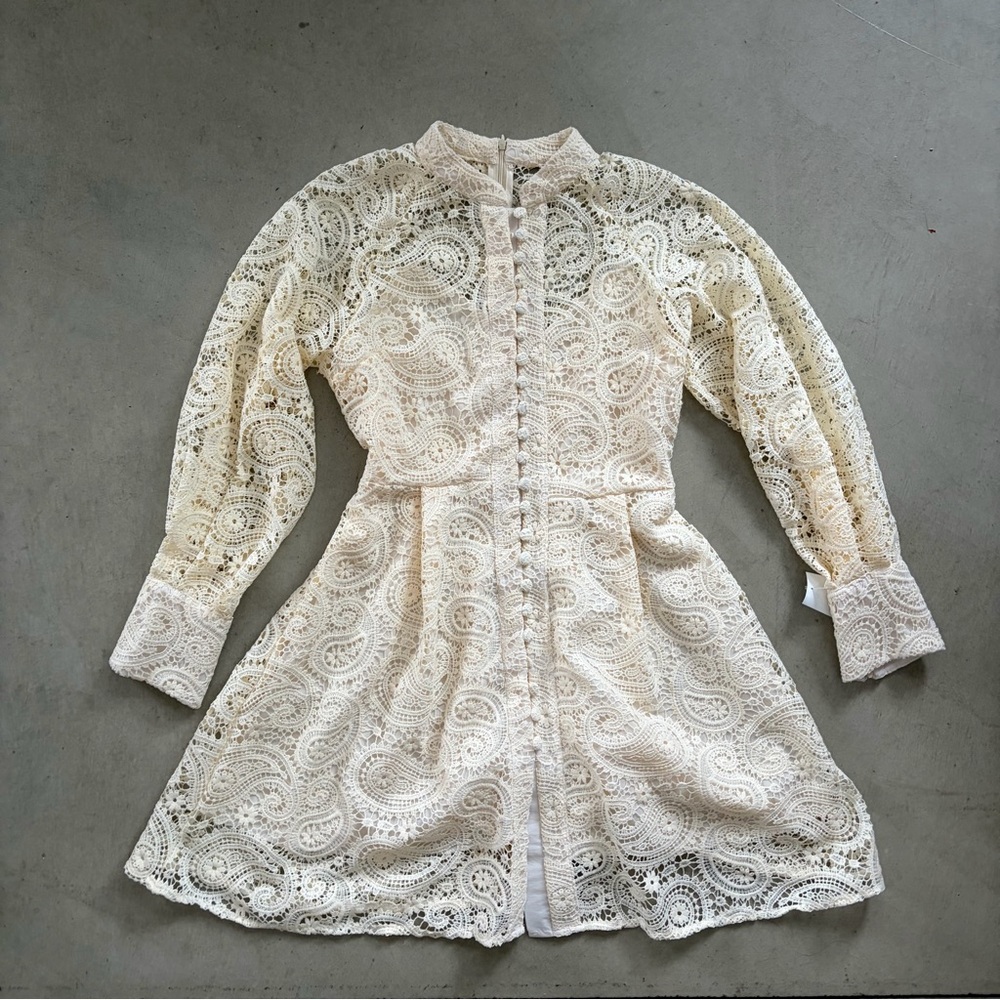 Cream Lace Dress